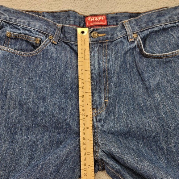 Chaps‎ Jeans Mens 38x30 Blue Denim Straight Leg Medium Wash Classiccore Casual - Picture 12 of 15